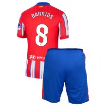 Atletico Madrid Pablo Barrios #8 Hjemmedraktsett Barn 2024-25 Kortermet (+ korte bukser)